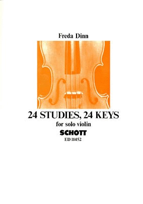Dinn, Freda: 24 Studies, 24 Keys for Solo Violin
