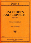 International Music Company Dont: Etudes & Caprices, Opus 35 for violin solo