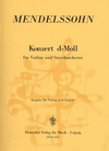 Mendelssohn, Felix: Concerto in D Minor (violin & piano)