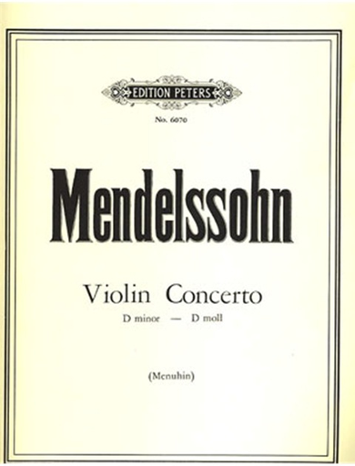 Mendelssohn (Menuhin): Violin Concerto in D minor (violin & piano)