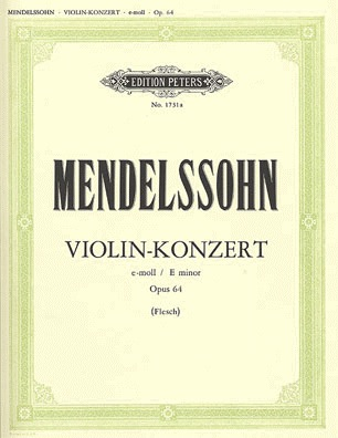 C.F. Peters Mendelssohn, Felix (Flesch): Violin Concerto Op.64 (Violin & Piano) PETERS