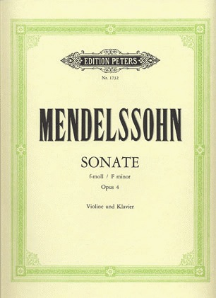 Mendelssohn, Felix (Menuhin): Violin Sonata (Violin & Piano)