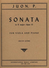 International Music Company Juon, Sonata in D op 15 Viola