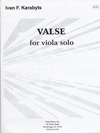 Karabyts, Ivan F.: Valse for Solo Viola