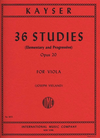 International Music Company Kayser, H.E.: 36 Studies, Op.20 (viola)