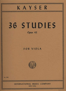 International Music Company Kayser, H.E.: 36 Studies, Op.43 (viola)