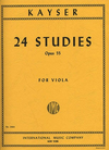 International Music Company Kayser, H.E.: 24 Studies, Op.55 (viola)
