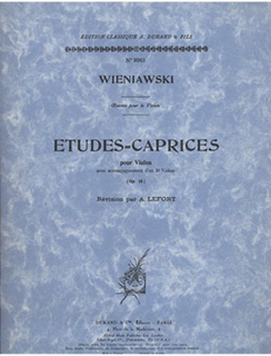 HAL LEONARD Wieniawski: Etudes-Caprices, Op.18 (two violins)