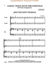 HAL LEONARD Barlow, Betty: Easiest Violin Duets for Christmas Bk.1 (2 violins, Piano)
