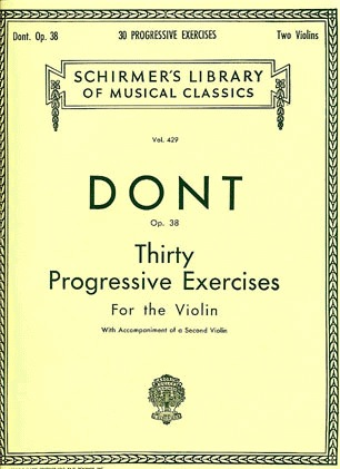 HAL LEONARD Dont, Jakob: 30 Progressive Exercises for the Violin with 2nd violin accompaniment