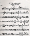HAL LEONARD Milhaud, D.: Suite Anglaise (violin & piano)