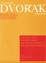 Barenreiter Dvorak, Antonin: Sonata in F minor op. 57 (violin, piano) Barenreiter
