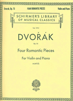 HAL LEONARD Dvorak, Antonin: Four Romantic Pieces for Violin & Piano