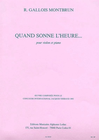 Carl Fischer Montbrun, R. Gallois: Quand Sonne L'Heure... (violin & piano)