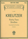 Schirmer Kreutzer, R. (Blumenau): 42 Studies transcribed for the Viola