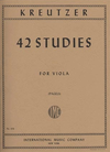 International Music Company Kreutzer, Rodolph (Pagel): 42 Studies for Viola