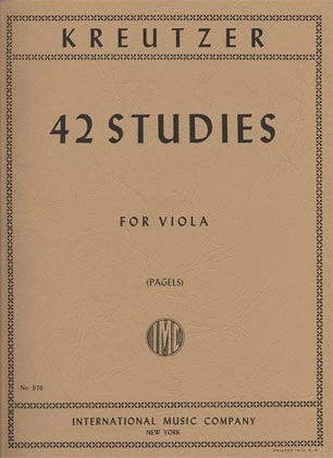 International Music Company Kreutzer, Rodolph (Pagel): 42 Studies for Viola