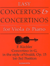 HAL LEONARD Kuchler: Concertino in G, Op. 15 for viola and piano