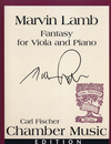 Carl Fischer Lamb, Marvin: Fantasy for Viola and Piano
