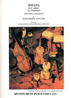 LudwigMasters Leclair, Jean Marie: Sonata in C minor (Le Tombeau''(viola & piano)