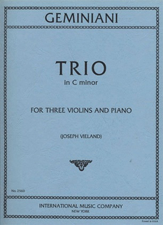 International Music Company Geminiani: Trio in C minor for three violins and piano