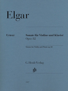 HAL LEONARD Elgar: Sonata op 82 (violin, piano) HENLE URTEXT