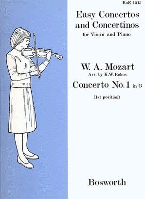 Bosworth Mozart, L.van: Violin Concerto #1 in G (violin & piano)