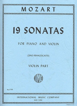 International Music Company Mozart, W.A.: 19 Sonatas 2 part set