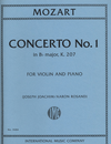 International Music Company Mozart, W.A.: Concerto No. 1 in Bb major K.207 (violin & piano