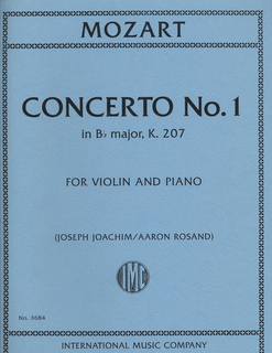 International Music Company Mozart, W.A.: Concerto No. 1 in Bb major K.207 (violin & piano