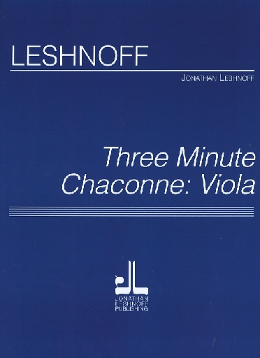 Carl Fischer Leshnoff, Jonathan: Three Minute Chaconne (viola)