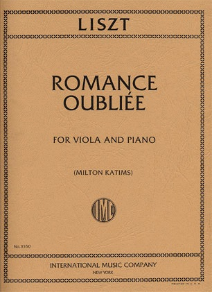 International Music Company Liszt, Franz: Romance Oubliee (viola & piano) IMC