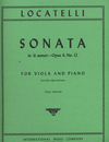 International Music Company Locatelli, Pietro: Sonata in G minor, Op. 6 #12 - revised (viola & piano) IMC