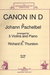 HAL LEONARD Pachelbel, J. (Thurston): Canon in D (3 violins & piano)