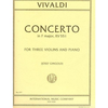 International Music Company Vivaldi, A.: Concerto in F RV551 (3 Violins & Piano)