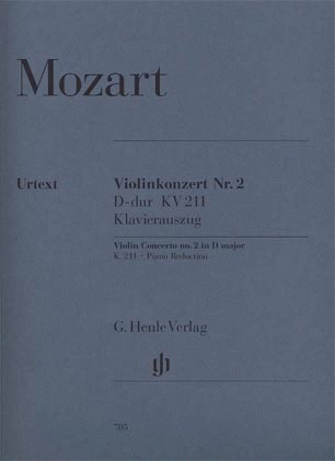 HAL LEONARD Mozart, W.A. (Seiffert, ed.): Concerto No. 2 in D Major, KV 211, urtext (violin & piano)