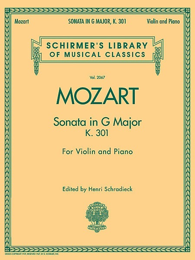 HAL LEONARD Mozart, W.A.: Sonata in G Major K.301 (violin & piano)