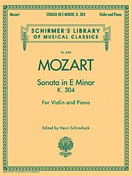 HAL LEONARD Mozart, W.A.: Sonata in E minor K.304 (violin & piano)