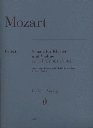 HAL LEONARD Mozart, W.A. (Seiffert, ed.): Sonata in E minor, KV 304 (300c), urtext (Violin & Piano)