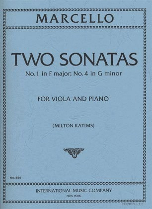 International Music Company Marcello, Benedetto: Viola Sonatas #1 in F major & #4 in G minor (viola & piano)