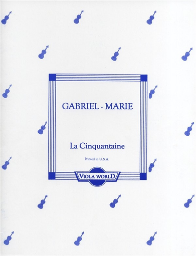 Marie, Gabriel: La Cinquantaine (viola & piano)