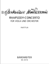 Barenreiter Martinu (Sommer): Rhapsody-Concerto (viola & piano reduction) Barenreiter