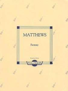 Matthews, Holon: Fantasy for Viola & Piano