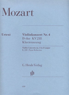 HAL LEONARD Mozart, W.A. (urtex): Concerto in D KV 218  (violin & piano)