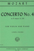 International Music Company Mozart (Joachim): Concerto No.4 in D Major, K.218 (violin & piano)
