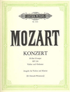 Mozart, W.A. (Oistrach): Concerto No.4 in D Major, KV218 (violin, and piano reduction)