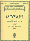 HAL LEONARD Mozart (Franko): Concerto No.5 in A Major, K.219 (violin & piano)