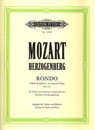 Mozart, W.A.: Herzogenberg Rondo KV 511 (violin & piano)