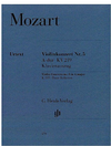 HAL LEONARD Mozart, W.A. (Seiffert, ed.): Concerto No. 5 in A, K.219, urtext (violin and piano)