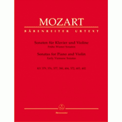 Barenreiter Mozart, W.A.: Four Early Sonatas KV6-9 Vol.1 (piano & violin) Barenreiter